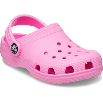 Crocs Toddler Classic Girls' Clogs Pink | Australia 1564RVDW